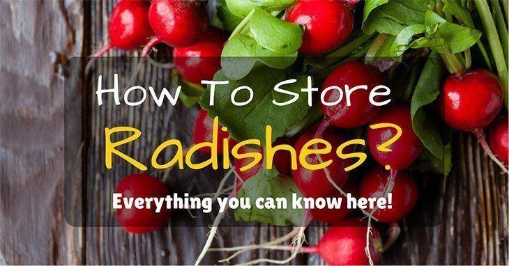 How to Store Radishes