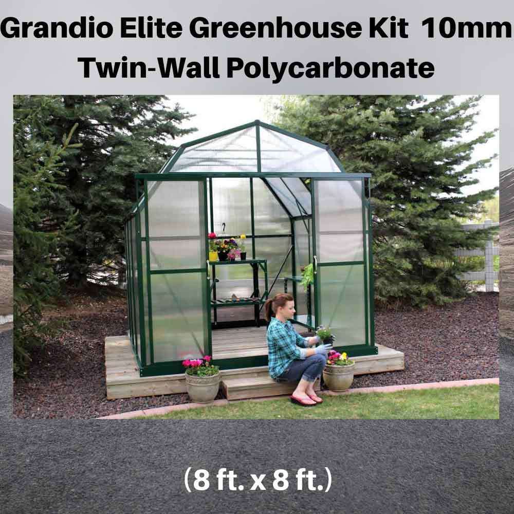 Grandio-Elite-8x8-Greenhouse-Kit-10mm-Twin-Wall-Polycarbonate