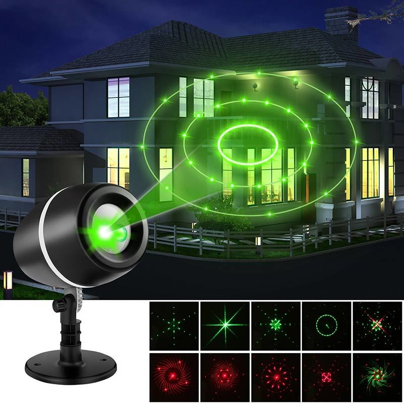 LESHP Projector Lights Laser Lights Moving Galaxy (Red and Green)