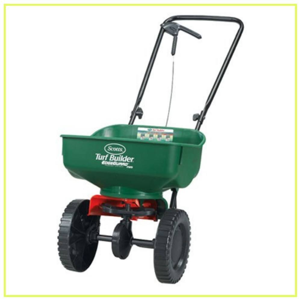 Scotts 76121 Turf Builder EdgeGuard Mini Broadcast Spreader, 1 Pack