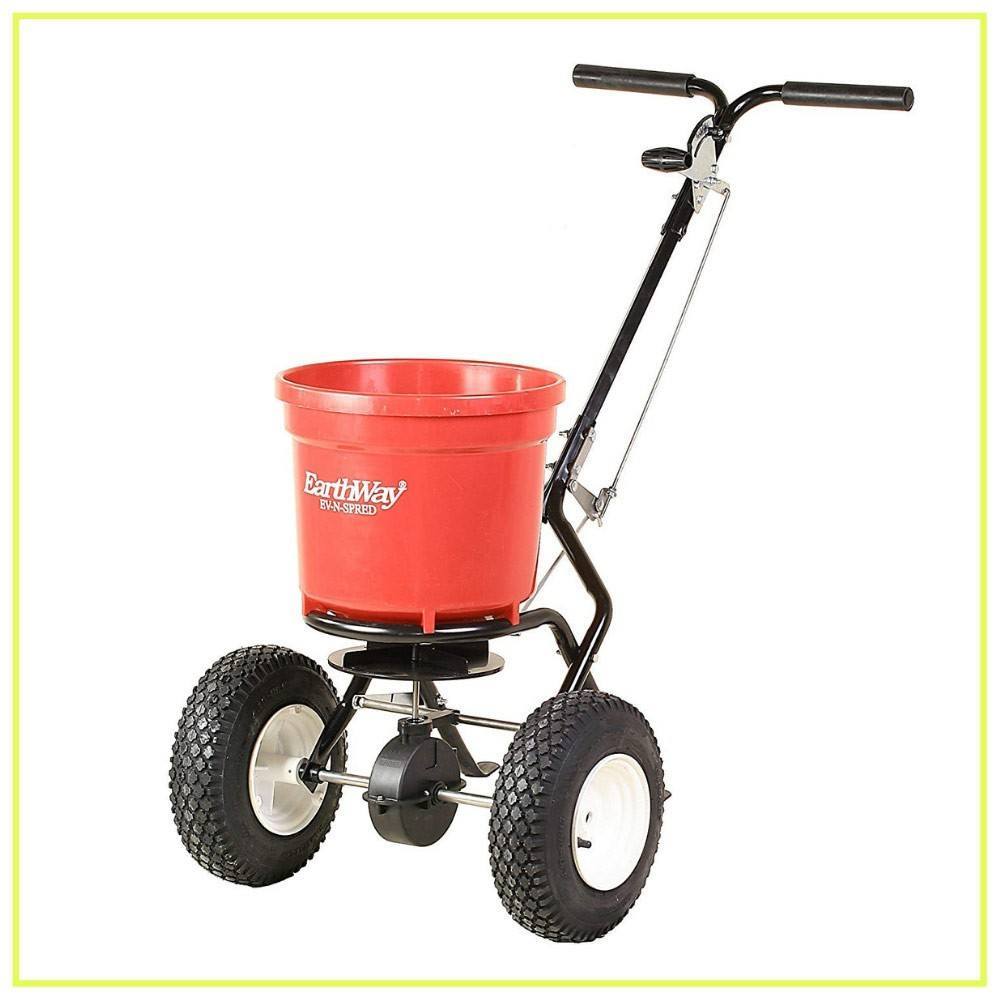 Earthway 2150 Commercial 50-Pound Walk-Behind Broadcast Spreader, Garden Seeder, Salt Spreader - Made in America